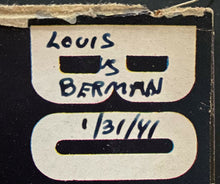 Load image into Gallery viewer, 1941 Heavyweight Championship Boxing Program Yankee Stadium Joe Louis v Burman