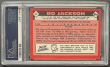 Load image into Gallery viewer, 1986 Topps Traded #50T Bo Jackson Autographed MLB Baseball Card Signed PSA