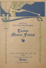 Load image into Gallery viewer, 1912 Mutual Street Arena Inaugural Program Toronto Maple Leafs NHL Stadium Rare
