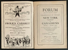 Load image into Gallery viewer, 1932 Montreal Forum Program Howie Morenz NHL Leading Scorer Canadiens NHL Hockey