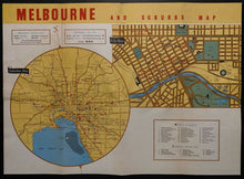 Load image into Gallery viewer, 1956 Summer Olympics Melbourne Australia Fold-Out Map Shooter James Zavitz