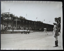 Load image into Gallery viewer, 1932 Original Type 1 Photograph Indianapolis 500 Fred Frame Checkered Flag