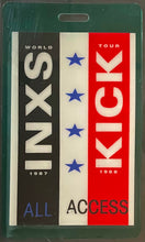 Load image into Gallery viewer, 1987-88 INXS Kick Tour All Access Backstage Pass Vintage Concert Music iCert 6
