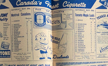 Load image into Gallery viewer, 1947 Maple Leaf Gardens NHL Hockey Program Leafs vs Montreal Canadiens Watson
