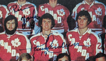 Load image into Gallery viewer, 1974 Team Canada Multi Autographed Signed Photo Gordie Howe Bobby Hull JSA LOA