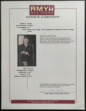 Load image into Gallery viewer, 1930s Vintage Hockey NHL President Frank Calder Photograph Boston Garden LOA
