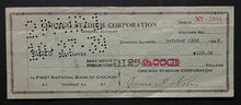 Load image into Gallery viewer, 1939 James D Norris Signed Cheque Autographed Chicago Blackhawks NHL Hockey