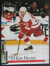 Load image into Gallery viewer, 1998 NHL Hockey Program Detroit Red Wings vs Anaheim Mighty Ducks + Ticket +More