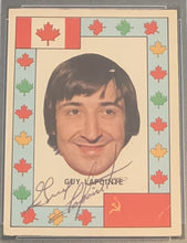 Load image into Gallery viewer, 1972-73 O-Pee-Chee Hockey Team Canada Guy Lapointe Signed Card Auto PSA/DNA