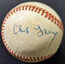 Load image into Gallery viewer, Charles "Chub" Feeney Autographed Baseball MLB Signed New York Giants JSA