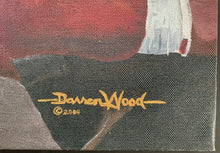 Load image into Gallery viewer, 2004 Boxing Muhammad Ali Mike Tyson Canvas Print Wood Frame Artist Darren Wood