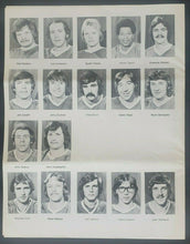 Load image into Gallery viewer, 1975 Cambria County War Memorial Arena Program Johnstown Jets v Maine Nordiques