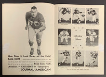 Load image into Gallery viewer, 1961 Yankee Stadium NFL Football Program Giants vs Pittsburgh Steelers