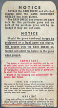 Load image into Gallery viewer, 1952 World Series Game 4 Ticket Yankee Stadium New York v Brooklyn Dodgers icert