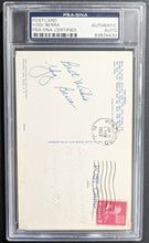 Load image into Gallery viewer, 1952 Yogi Berra Autographed Postcard Signed New York Yankees Baseball MLB PSA