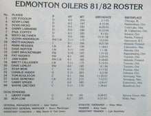 Load image into Gallery viewer, 1982 Northlands Coliseum NHL Program Oilers vs Bruins - Gretzky 92 Goal Season