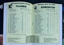 Load image into Gallery viewer, 1984 Olympic Saddledome Division Finals NHL Program Flames Oilers Wayne Gretzky
