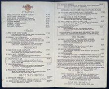 Load image into Gallery viewer, 1980s Hard Rock Cafe Original Menu Vintage Food Restaurant