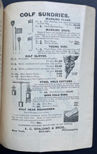 Load image into Gallery viewer, Rare 1895 Edition Spalding's Official Golf Guide USGA Sports Historical Vintage