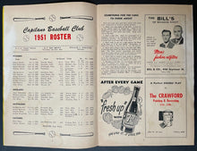 Load image into Gallery viewer, 1951 Vancouver Capilanos Western International League Baseball Program Vintage