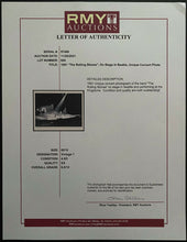 Load image into Gallery viewer, 1981 Rolling Stones Concert Photo Seattle Kingdome Vintage Siegel Photographer