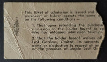 Load image into Gallery viewer, 1962 Maple Leaf Gardens Hockey Ticket Stub Toronto Maple Leafs Detroit Red Wings