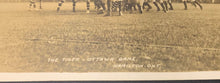 Load image into Gallery viewer, 1910 Canadian Football Postcard Hamilton Tiger - Ottawa Rough Riders Game RPPC