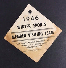 Load image into Gallery viewer, 1946 West Point Academy Winter Sports Pass Credential Issued To Members Visiting