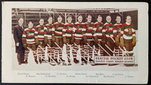 Load image into Gallery viewer, 1929-30 Seattle Eskimos Team Photo Christmas Card Vintage Hockey PCHL