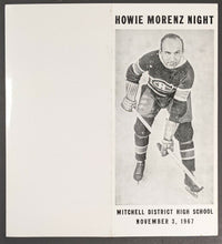 Load image into Gallery viewer, 1967 Howie Morenz Night Program Montreal Canadiens NHL Hockey Vintage HOFer