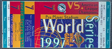 Load image into Gallery viewer, 1997 World Series Game 7 Full Ticket Pro Player Stadium Florida Marlins Indians