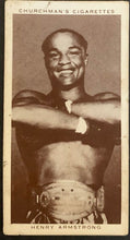 Load image into Gallery viewer, 1938 Henry Armstrong Churchman Cigarettes Boxing Personalities Tobacco Card #2