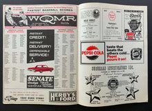 Load image into Gallery viewer, 1967 DC Stadium Washington Senators Baseball Program vs Minnesota Twins MLB