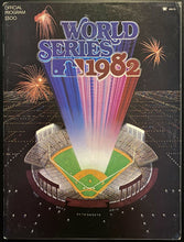Load image into Gallery viewer, 1982 MLB Baseball World Series Program St Louis Cardinals Milwaukee Brewers