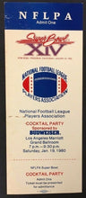 Load image into Gallery viewer, 1980 NFLPA Super Bowl XIV Rose Bowl National Football League Party Full Ticket