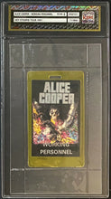 Load image into Gallery viewer, 1991 Alice Cooper Hey Stoopid Tour Working Personnel Staff Pass Vintage iCert