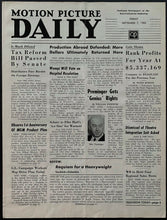 Load image into Gallery viewer, 1962 Motion Picture Daily Complete 6 Page Boxing Magazine Patterson vs Liston