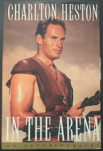 Load image into Gallery viewer, 1995 Signed Charlton Heston In The Arena Autobiography Hardcover Book JSA Film