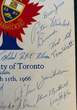 Load image into Gallery viewer, 1966 University Of Toronto Canada Hockey Banquet Program Varsity Blues