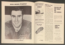 Load image into Gallery viewer, 1967 Detroit Olympia NHL Hockey Program Detroit Red Wings v Toronto Maple Leafs