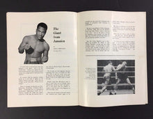 Load image into Gallery viewer, 1965 George Chuvalo Fight Program Royal Albert Hall Joe Bygraves Unscored Boxing