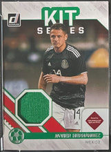 Load image into Gallery viewer, 2021-22 Donruss Road to Qatar KS-JH Javier Hernandez Kit Series Material SGC 9