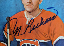 Load image into Gallery viewer, 1963 Maurice Rocket Richard Autographed Hardcover Book Montreal Canadiens JSA