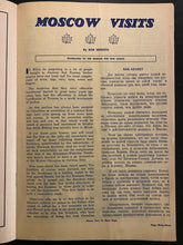 Load image into Gallery viewer, 1957 MLG Hockey Program Whitby Dunlops vs Moscow Selects + Ticket Vintage Rare