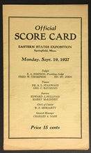 Load image into Gallery viewer, 1927 Eastern States Exposition New England Whippet Dog Races Score Card Program