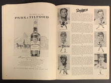 Load image into Gallery viewer, 1956 World Series Program Yankee Stadium Dodgers vs Yankees Vintage Baseball