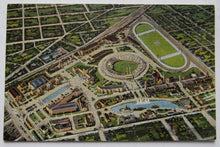 Load image into Gallery viewer, 1936 Vintage Dallas Cotton Bowl Stadium Postcard Aerial Panorama Texas