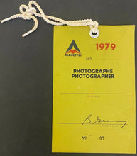 Load image into Gallery viewer, 1979 CFL Football Montreal Alouettes Vintage Photographers Pass Lanyard