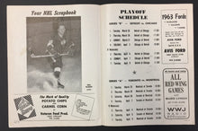 Load image into Gallery viewer, 1963 Detroit Red Wings Playoff Program vs Chicago Blackhawks NHL Hockey Game 4