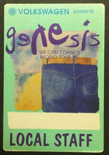 Load image into Gallery viewer, 1992 Genesis Concert Tour We Can't Dance Backstage Pass Local Staff Vinyl Decal